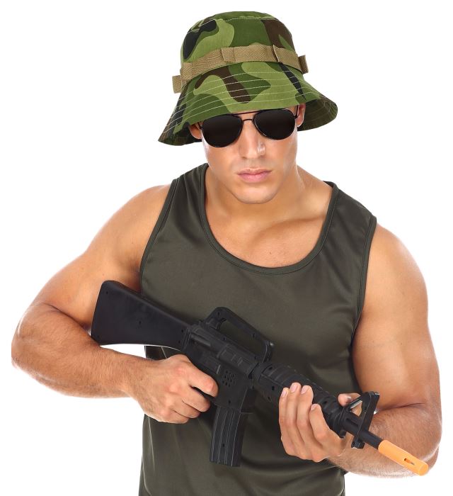 Special Forces Hut in Tarnfarben für Fasnacht und Karneval
