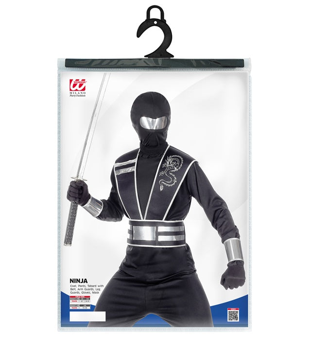 SPIEGELNINJA Kostüm-Set mit Maske und Rüstung für Fasnacht und Karneval