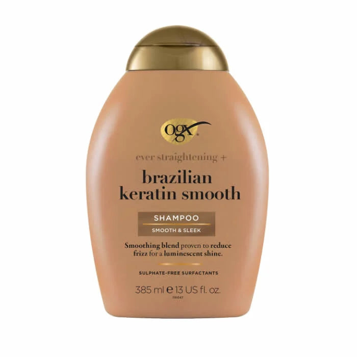 OGX OGX Brazilian Keratin Smooth Shampoo 385 ml Glättendes Shampoo