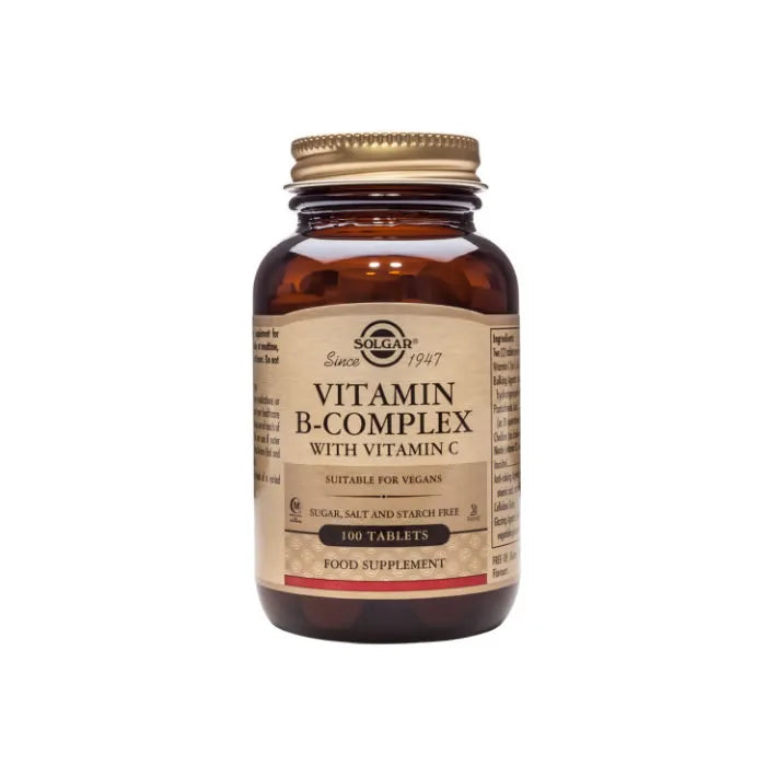 SOLGAR SOLGAR Vitamin B-Complex mit Vitamin C Tabletten 100 Stück Packung Kosmetik