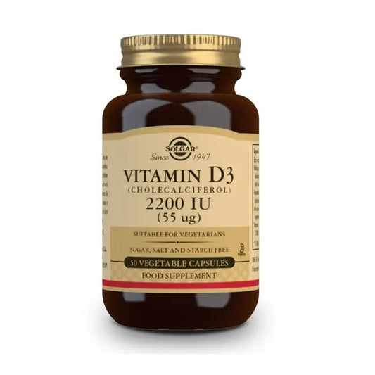 SOLGAR SOLGAR Vitamin D3 2200 IU 55 mcg 50 Kapseln Nahrungsergänzung Kosmetik