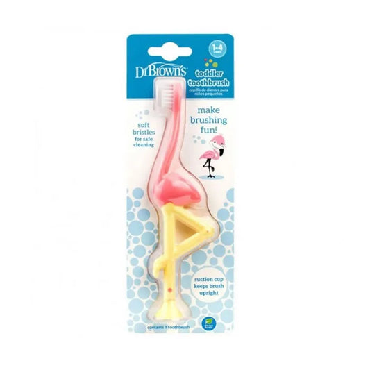 DR. BROWN'S DR. BROWN'S Kinderzahnbürste Flamingo für 1-4 Jahre Kosmetik