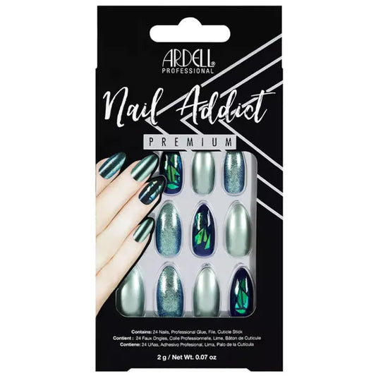 ARDELL ARDELL Nail Addict Green Glitter Chrome Künstliche Fingernägel Nagelpflege