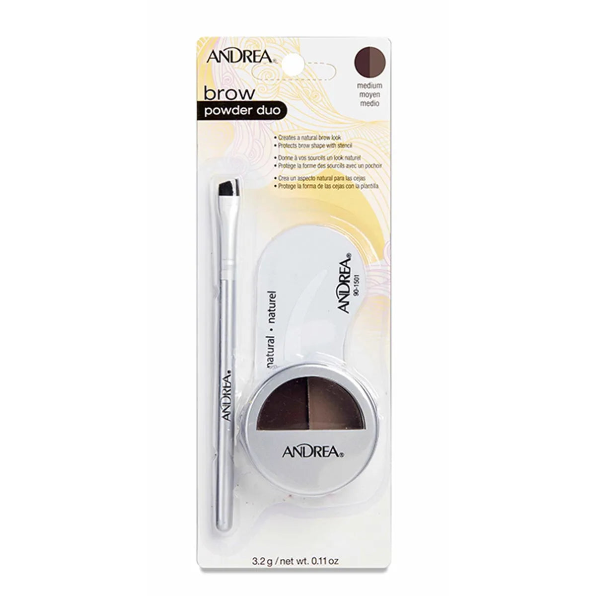 EUROSTIL EUROSTIL Cejas Andrea Puder Duo Augenbrauenpuder Mittelbraun 1 Stück