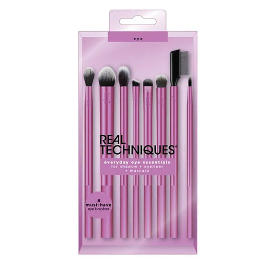 REAL TECHNIQUES Real Techniques Everyday Eye Essentials Set 8-teilig Pinselset für Augen Make-up Kosmetik