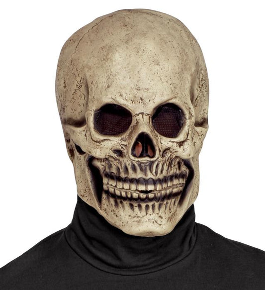 Totenkopf Vollkopfmaske in realistischer Optik für Halloween und Fasnacht
