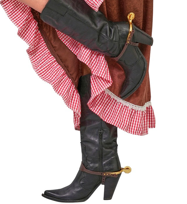 Goldene Sporen als Western-Accessoire für Fasnacht