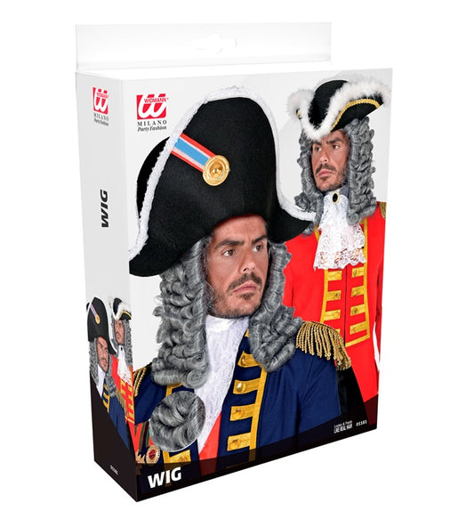 "KOMMANDANT PERÜCKE " in Box Grau