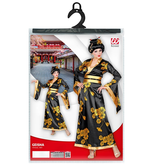 Geisha-Kimono mit Gürtel traditionelles Kostüm für Fasnacht