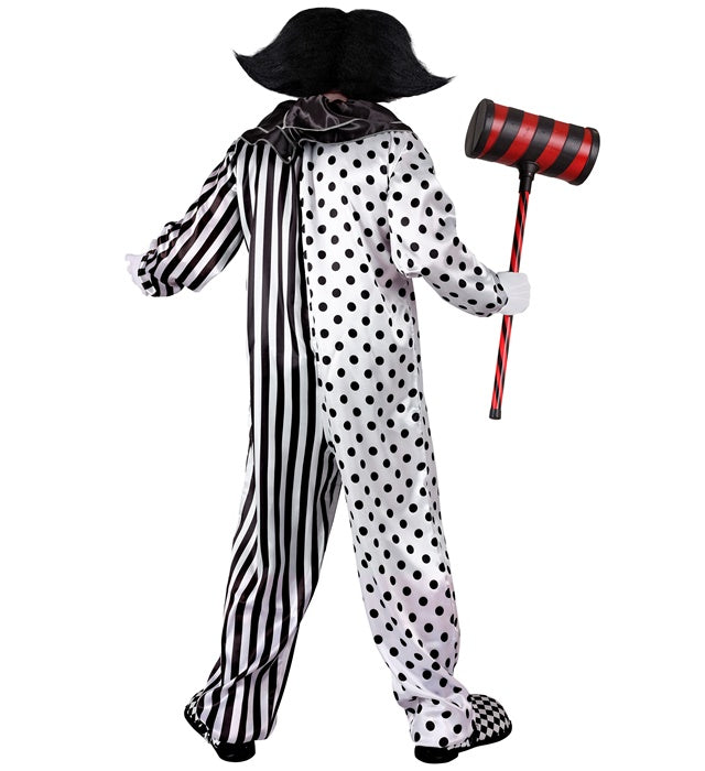 Killer Pierrot Overall Fasnachtskostüm mit gruseligem Design