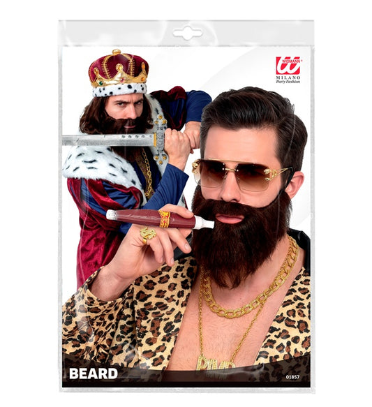 Brauner Kostümbart als Fasnachts-Accessoire