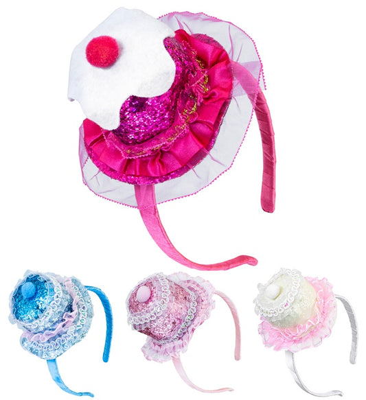 Bunter Minihut in Form eines Cupcakes für Kinder in vier Farben