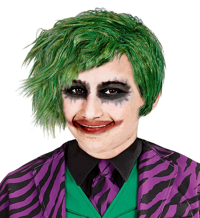 Horrorclown Perücke mit wildem, zerzaustem Haar für Fasnacht und Halloween