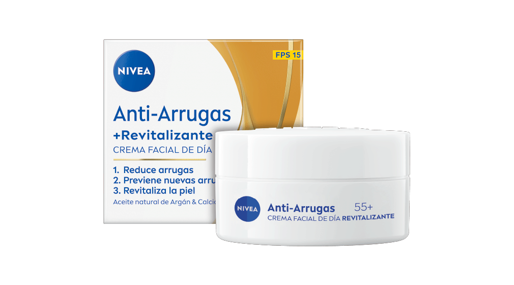 NIVEA Anti-Arrugas 55+ revitalisierende Tagescreme SPF 15 50 ml