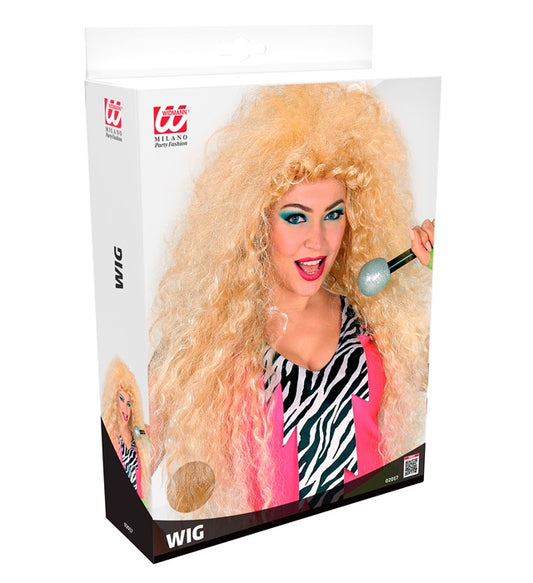 "RIESENFRISE' PERÜCKE BLOND" in Box Blond
