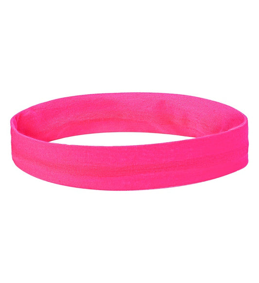 Neon pinkes Stirnband als Accessoire für Fasnacht und Karneval