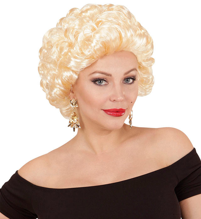 FILMDIVA Perücke im eleganten Vintage-Stil für Fasnacht und Kostüme