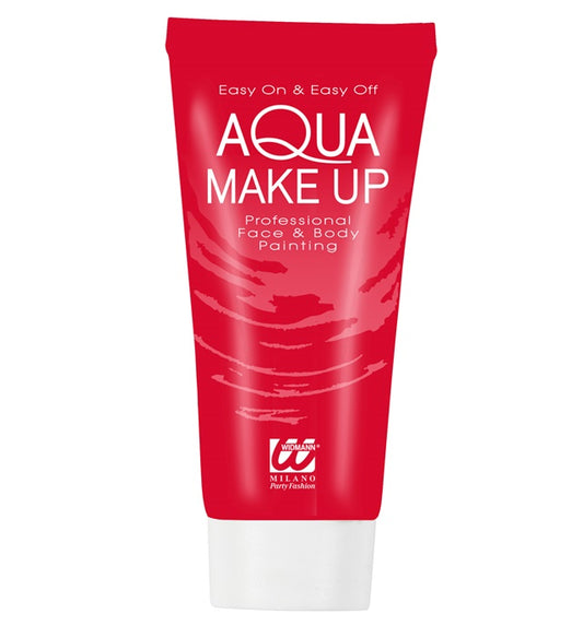 "ROTES AQUA MAKE UP IN TUBE" - 30 ml Rot