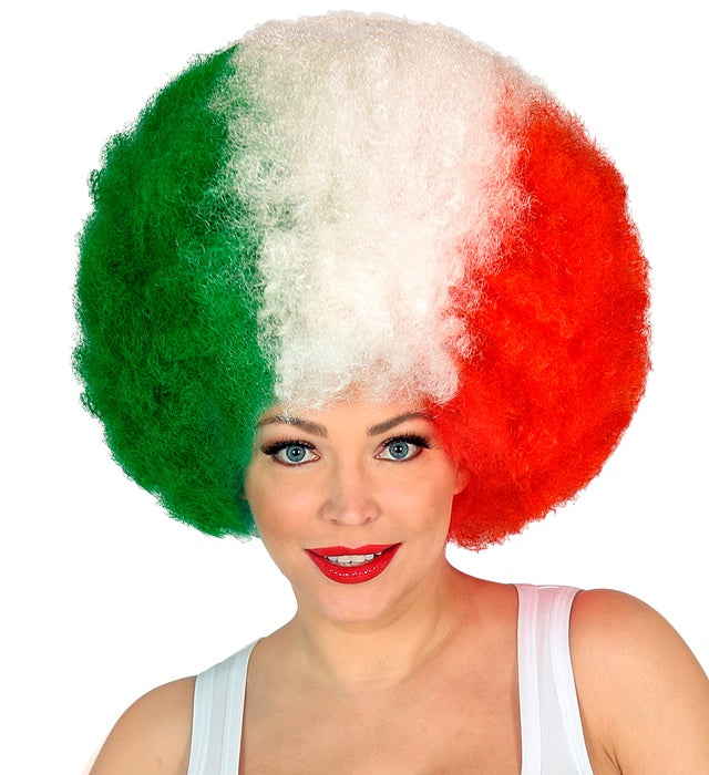 Italienische Lockenperücke mit voluminösen Locken für Fasnacht Kostüm