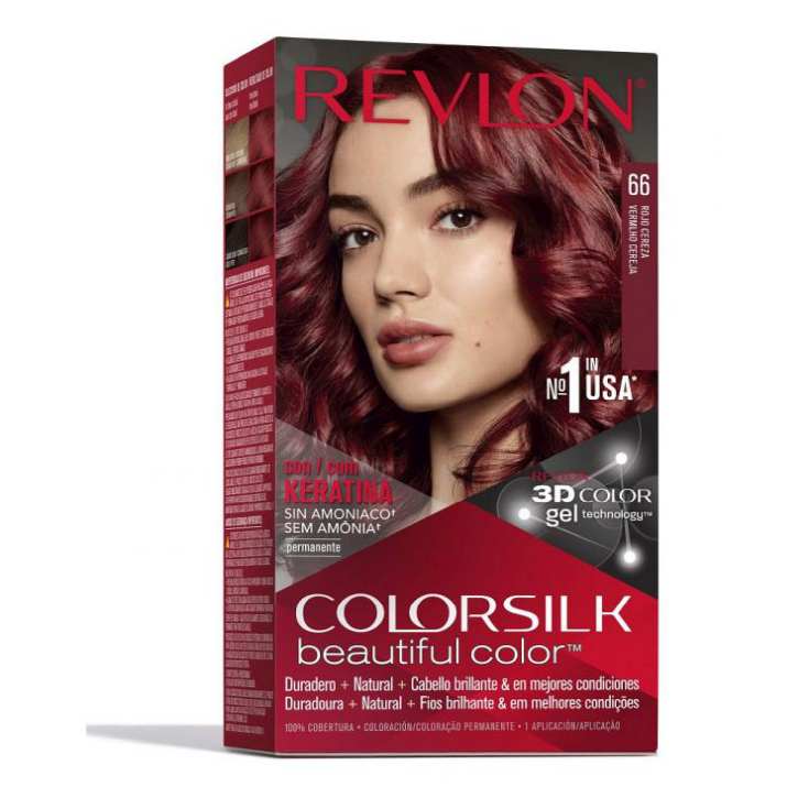 Revlon ColorSilk 66 Haarfarbe Kirschrot ohne Ammoniak
