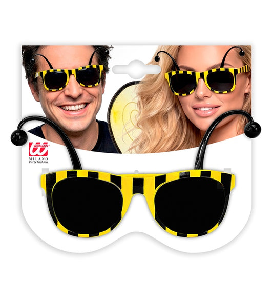 Bienenbrille mit beweglichen Fühlern als Fasnachtsaccessoire