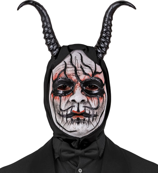 Dämonmaske Commedia Dell'Arte Dämon Mit Kapuze