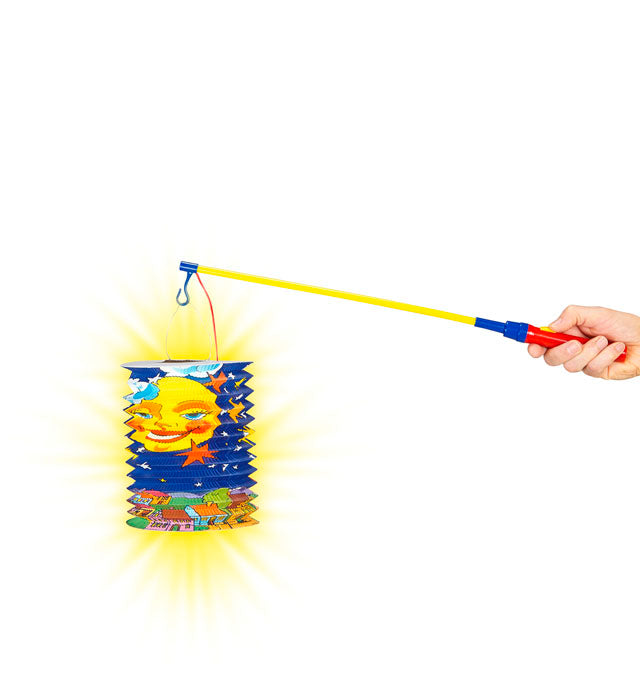 "LATERNENHALTER MIT LED-LICHT" 50 cm Diverse Farben