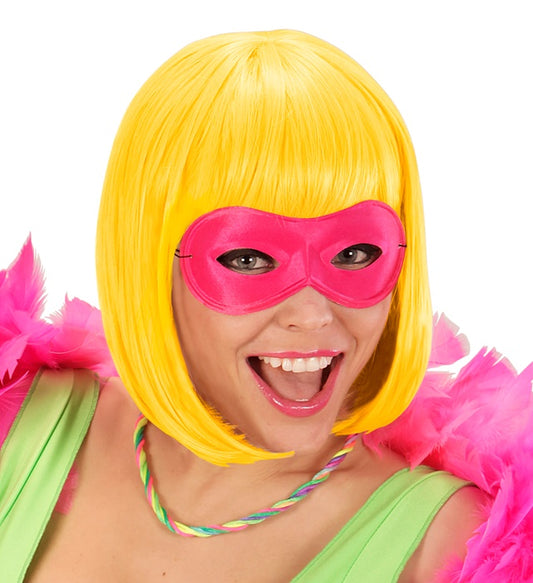 Unisex Augenmaske in vier leuchtenden Neonfarben als Fasnachts-Accessoire