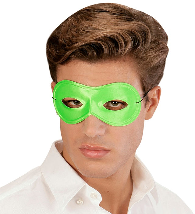 Unisex Augenmaske in vier leuchtenden Neonfarben als Fasnachts-Accessoire