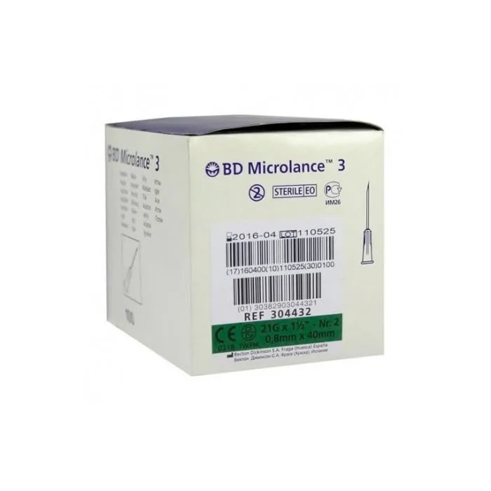 BD Microlance Nadel 0,8 mm x 40 mm, Packung mit 100 Stück