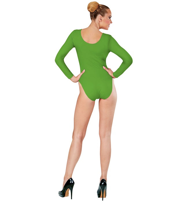 Grüner Body mit Knöpfen als Tierkostüm-Basis für Fasnacht