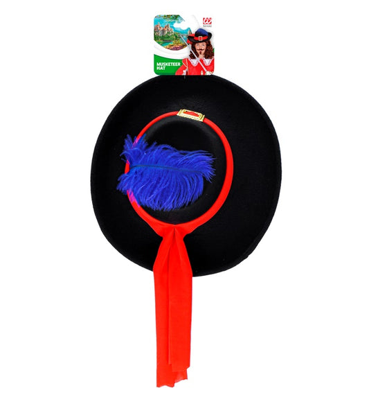 Kinder Musketeirhut aus gebürstetem Filz in braun mit klassischem Design