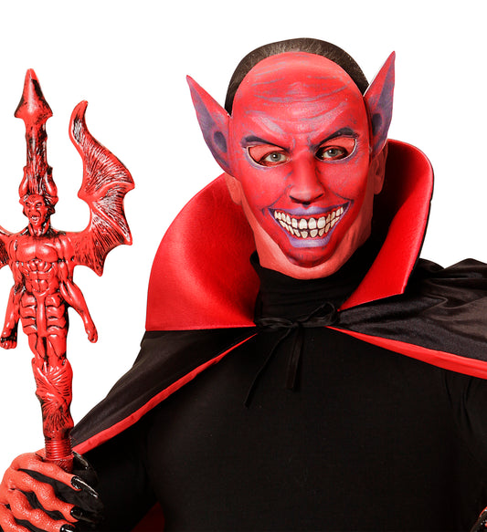 TEUFEL HALBMASKE AUS STOFF