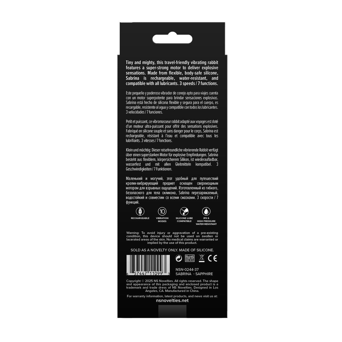 G-Punkt Vibrator NS Novelties Gold-n-Dreams Blau