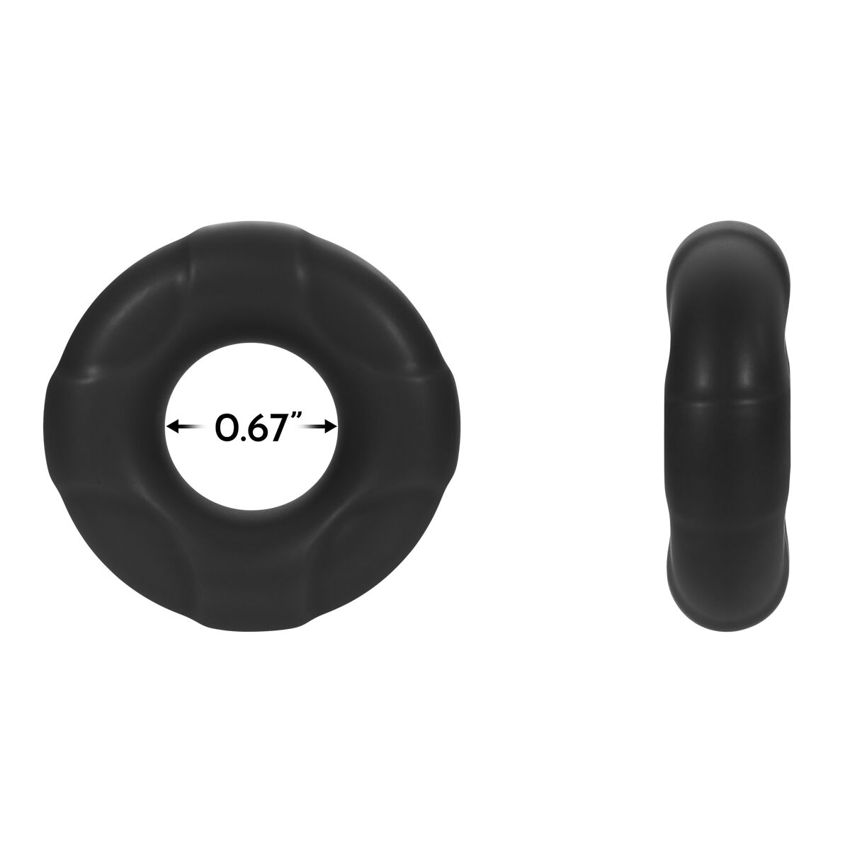 Penisringe Forto Schwarz S Ø 17 mm