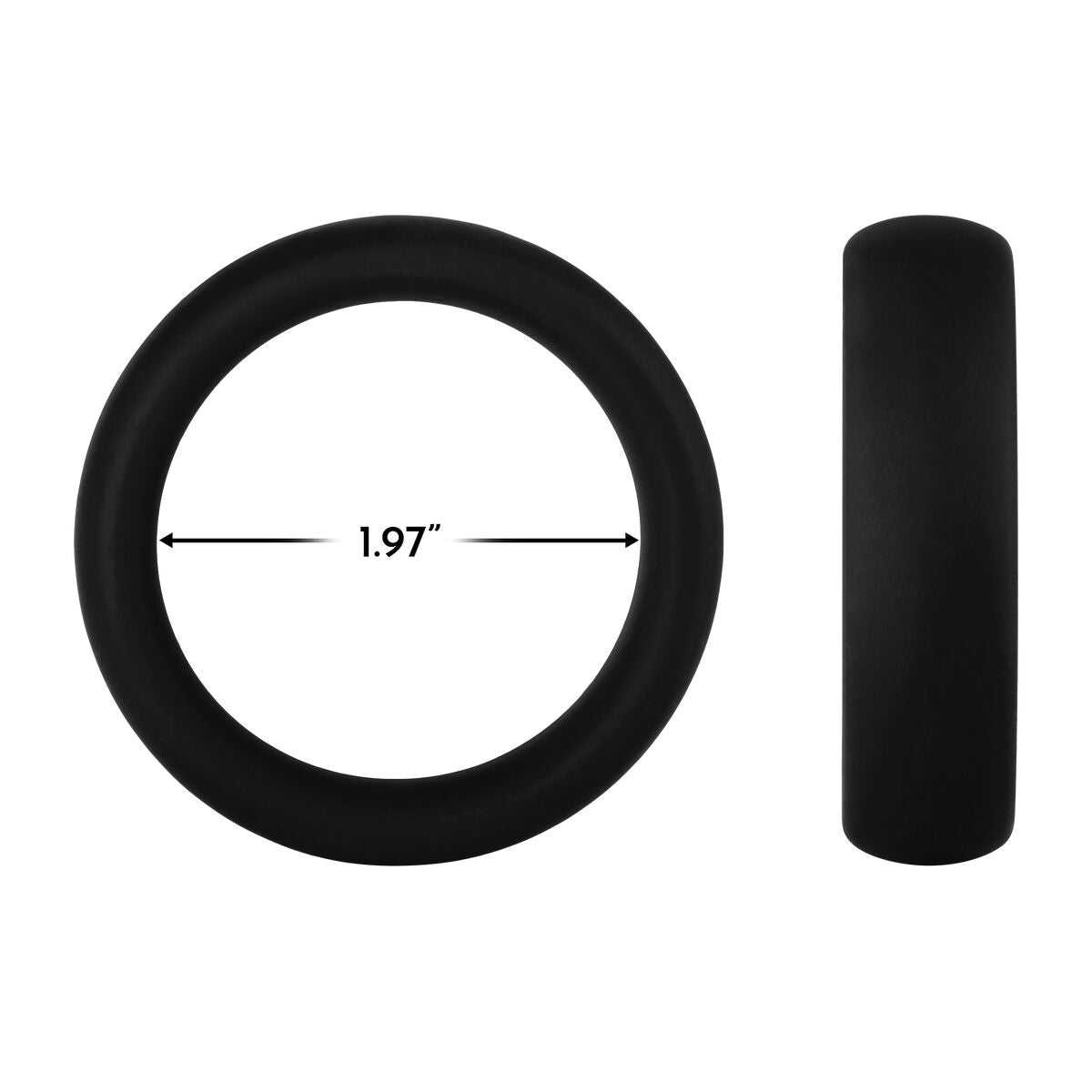 Penisringe Forto Schwarz L Ø 50 mm