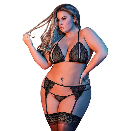 Unterwäsche-Set Exposed Schwarz (L/XL)