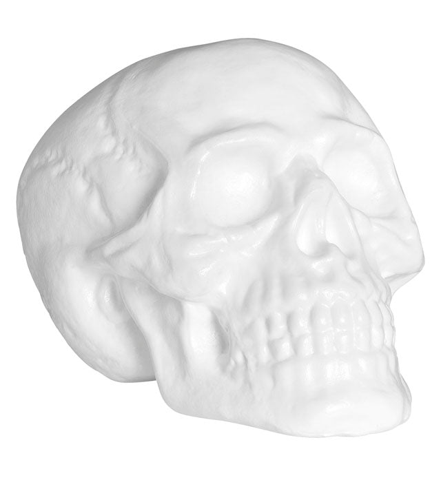 Leuchtender Totenkopf mit wechselndem Licht und Sound, Halloween-Deko 32 cm