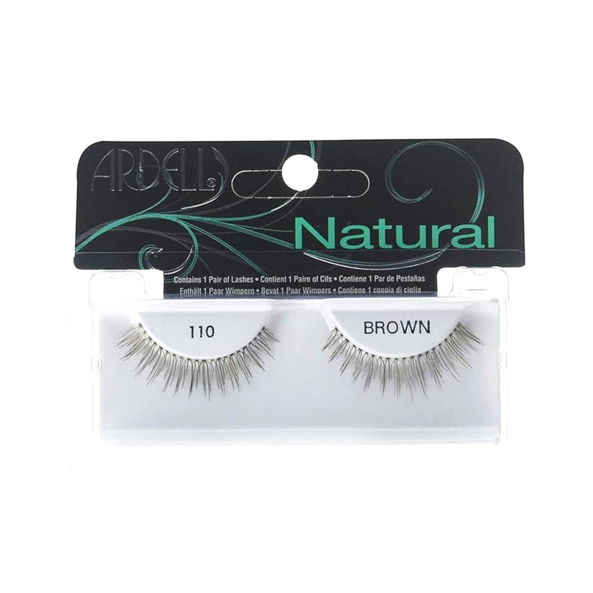 Ardell, Natural, False Eyelashes, 110, Brown