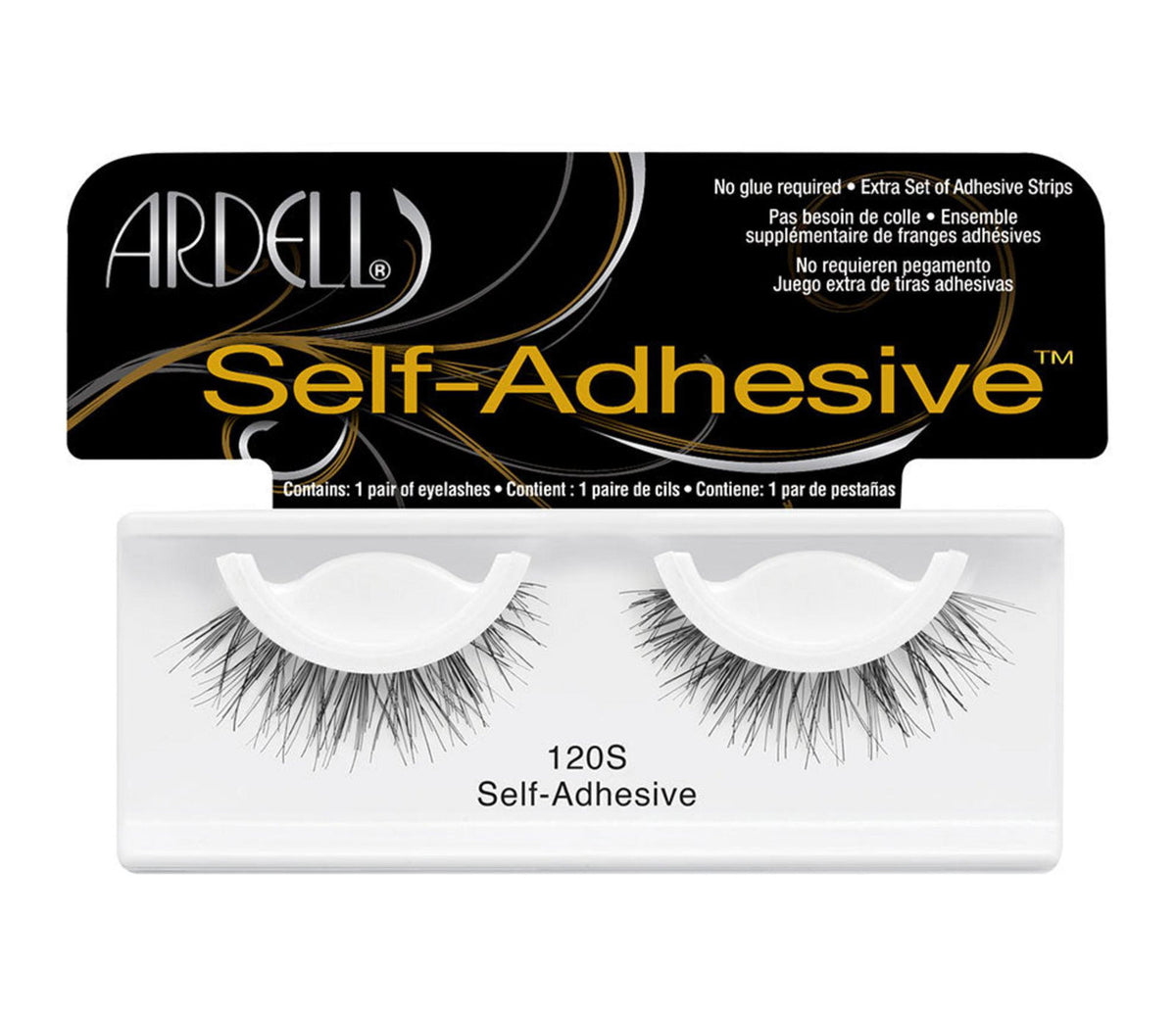 Ardell, Ardell, Self Adhesive, False Eyelashes, 120, Black