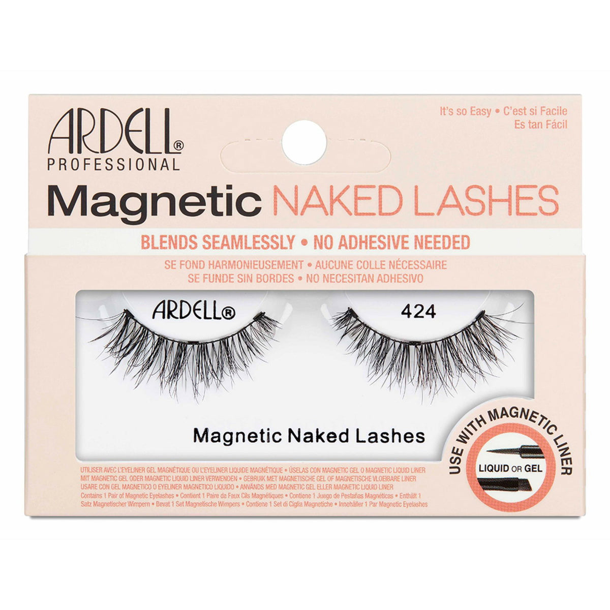 Ardell, Naked Lashes, Magnetic, False Eyelashes, 424