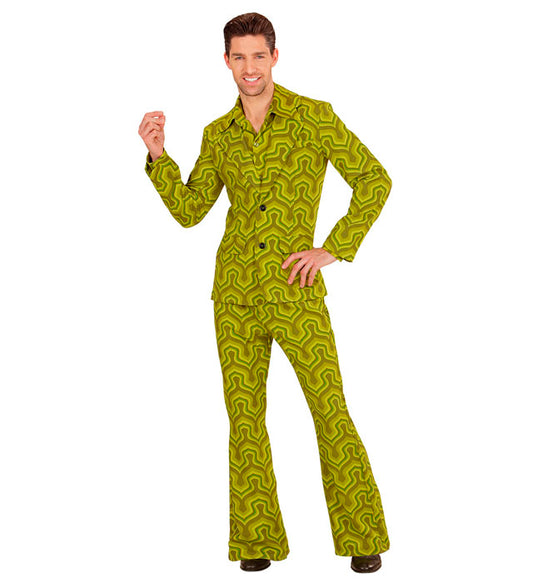 THE 70s GROOVY STYLE Kostüm mit Jackett und Hose im Retro-Design