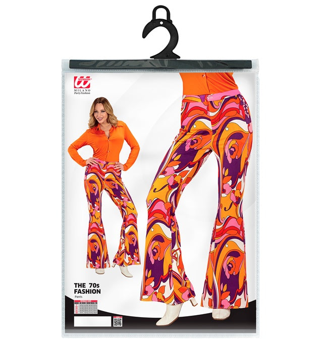 THE 70s GROOVY STYLE Orchid Schlaghose im 70er Jahre Stil für Fasnacht