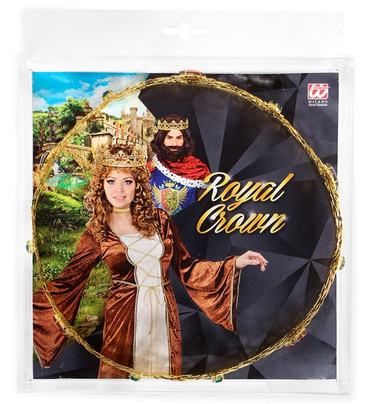 KÖNIGLICHE KRONE MIT STEINEN Gold