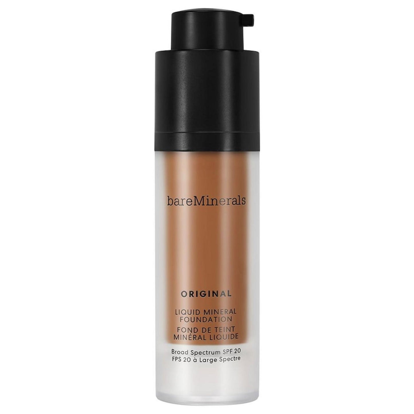 BareMinerals BareMinerals, Original Liquid Mineral, Leuchtend, Flüssige Grundierung, 25, Goldene Dunkelheit, SPF 20, 30 ml Re