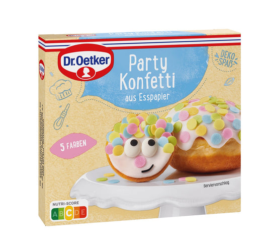 Dr Oetker Party Konfetti Streudekor aus essbarem Papier – Produktansicht