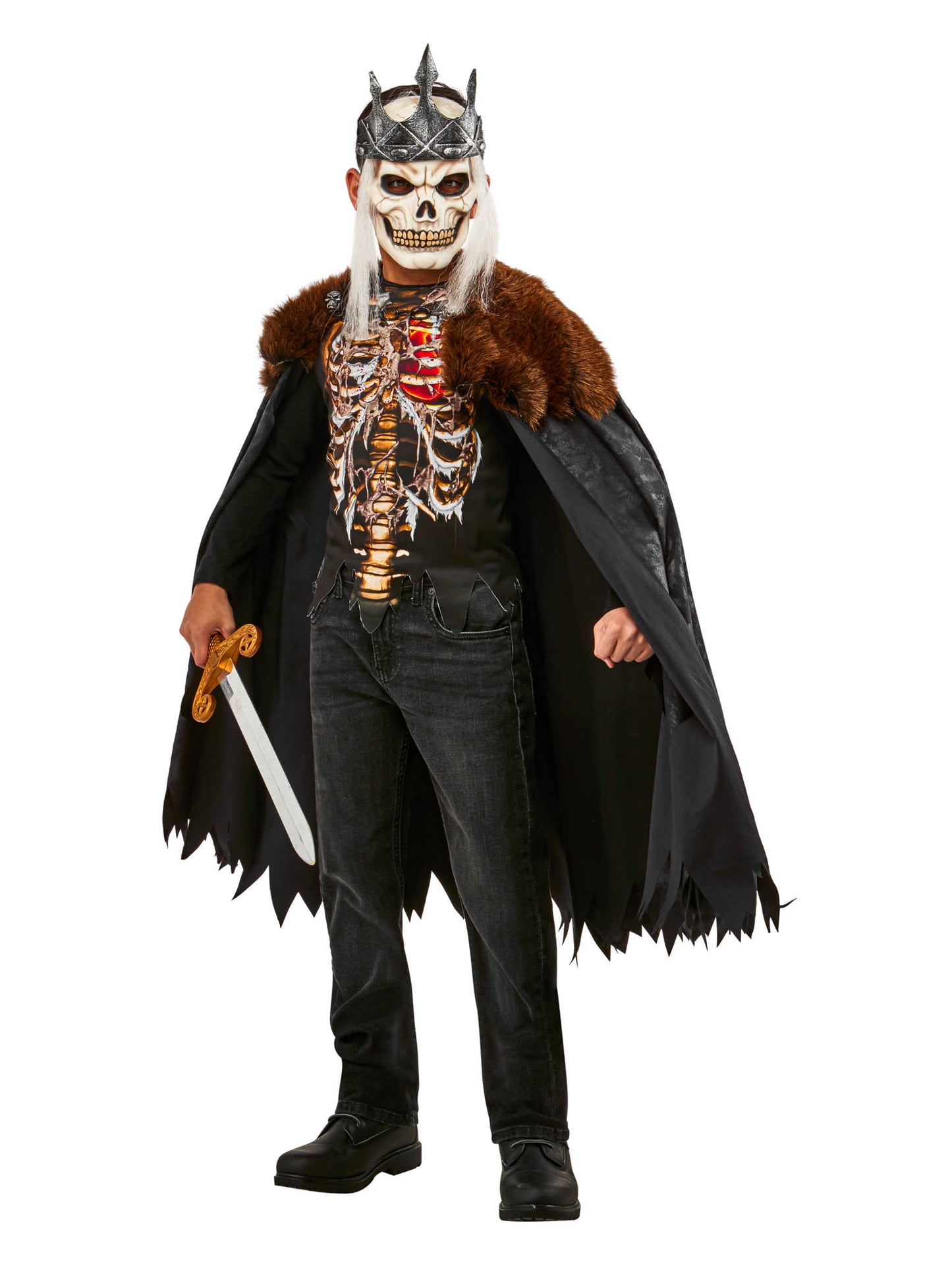 Rubies Zombie Dead King Kinderkostüm für Jungen mit Maske und Umhang
