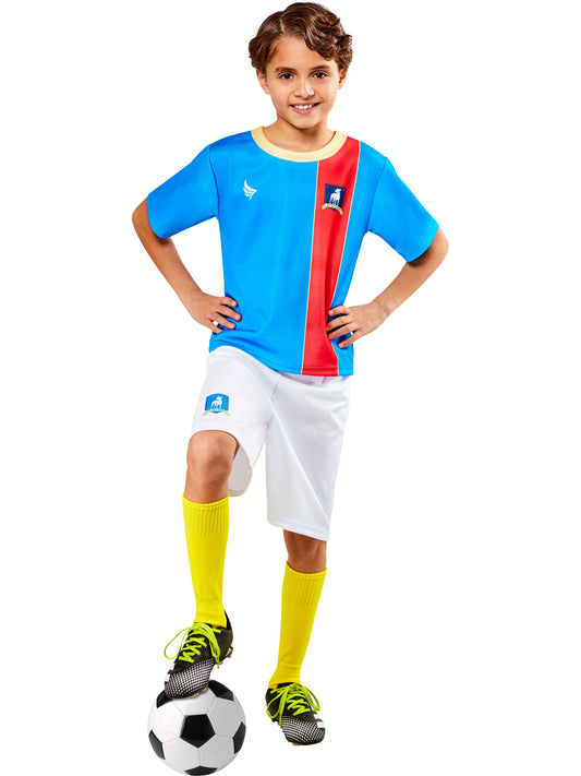 Rubies Ted Lasso AFC Richmond Fussballuniform Kinderkostüm – Produktansicht