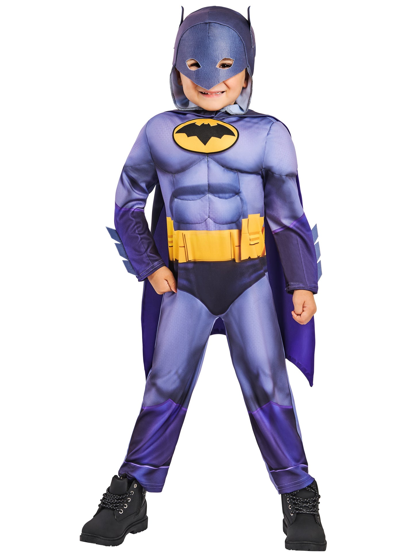 Rubies Batwheels Batman Kinderkostüm mit Overall, Umhang und Maske – Verpackung