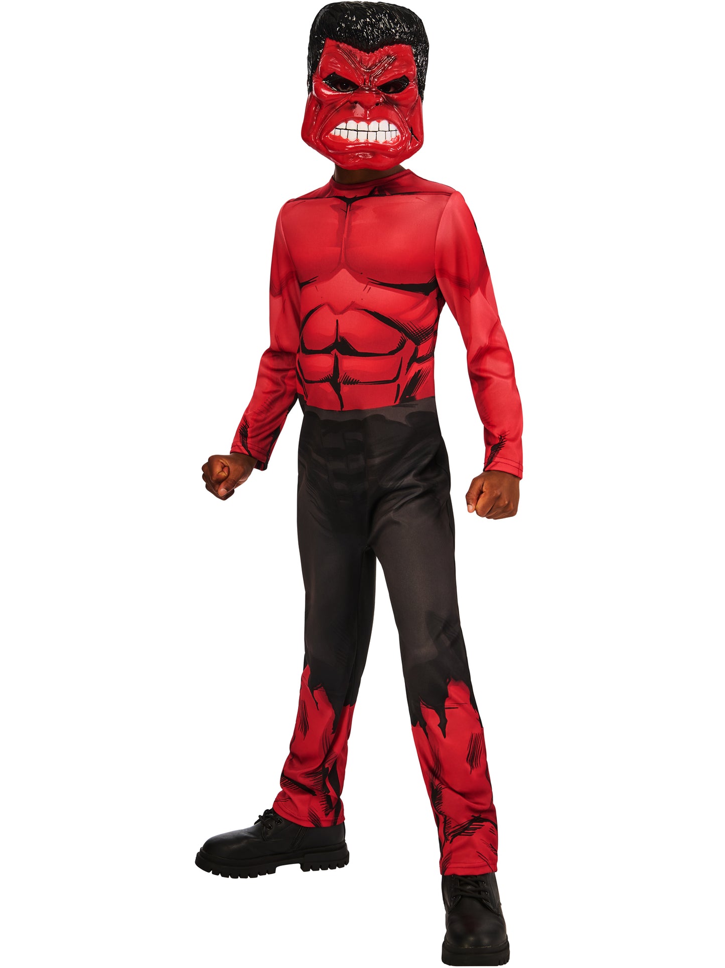 Rubies Red Hulk Kinderkostüm mit Overall und Maske – Verpackung